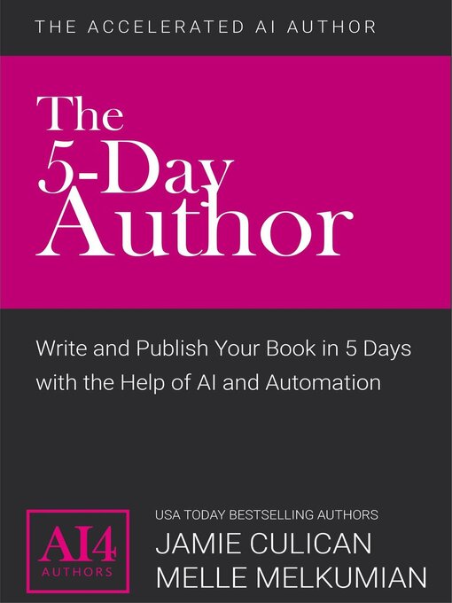 Title details for The 5-Day Author by Jamie Culican - Available